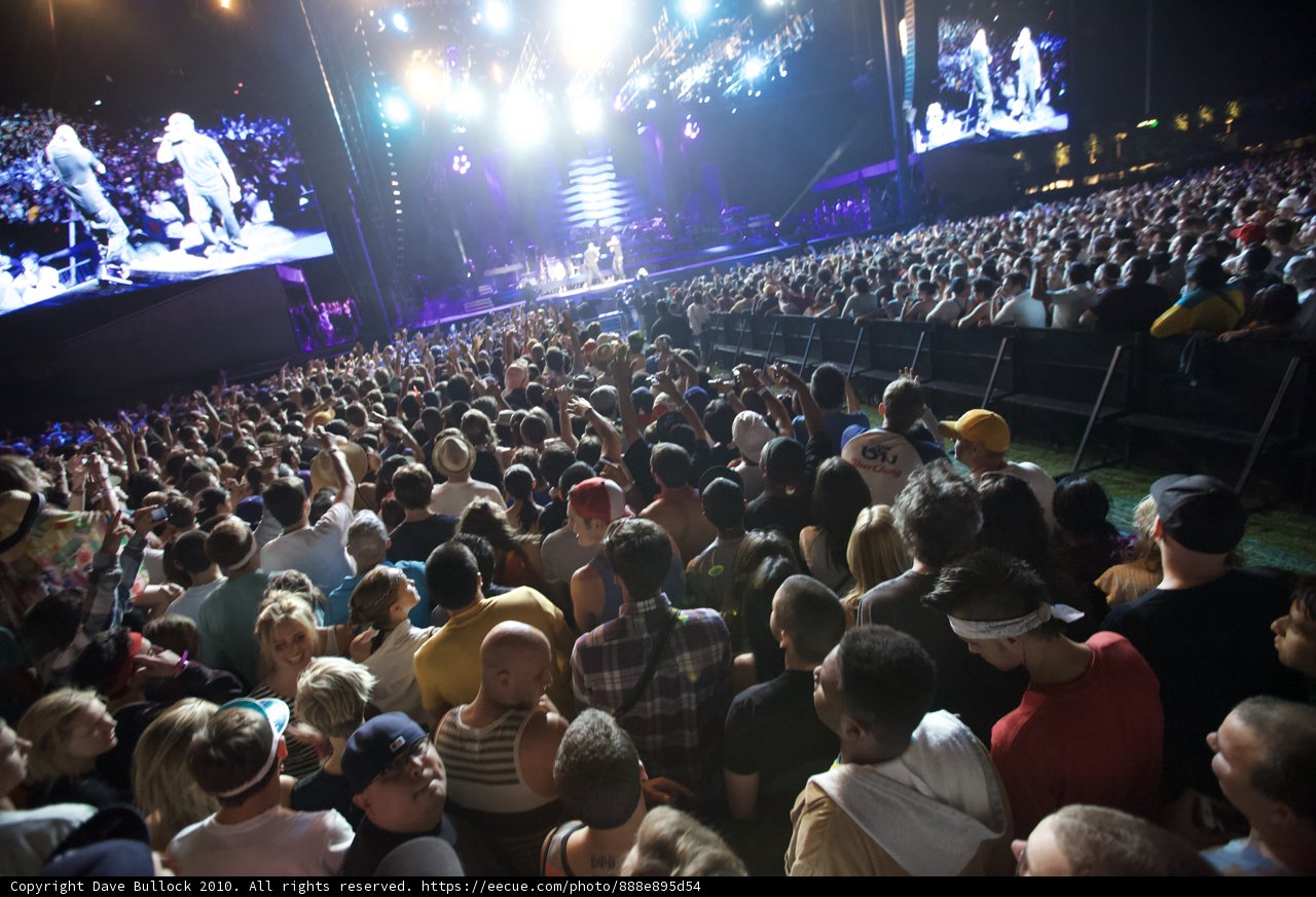 Cochella Rock Concert Crowd