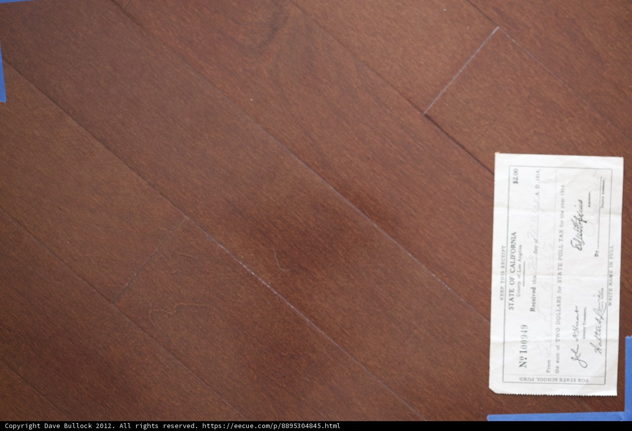 A Lost Check on Hardwood Flooring