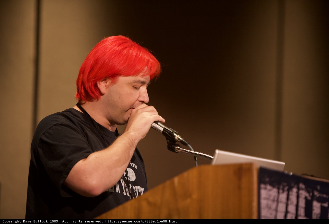 Redhead with Mic