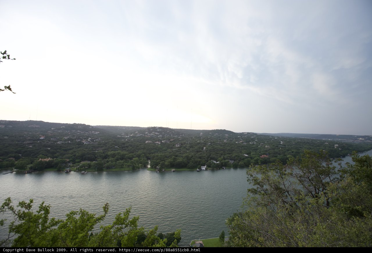 Cloudy day at Lake Austin