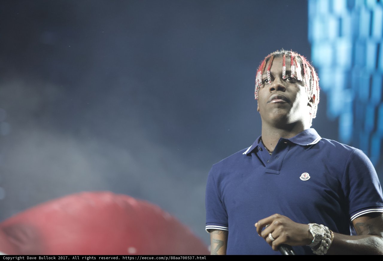 Lil Yachty Rocks Coachella Stage in Blue Shirt