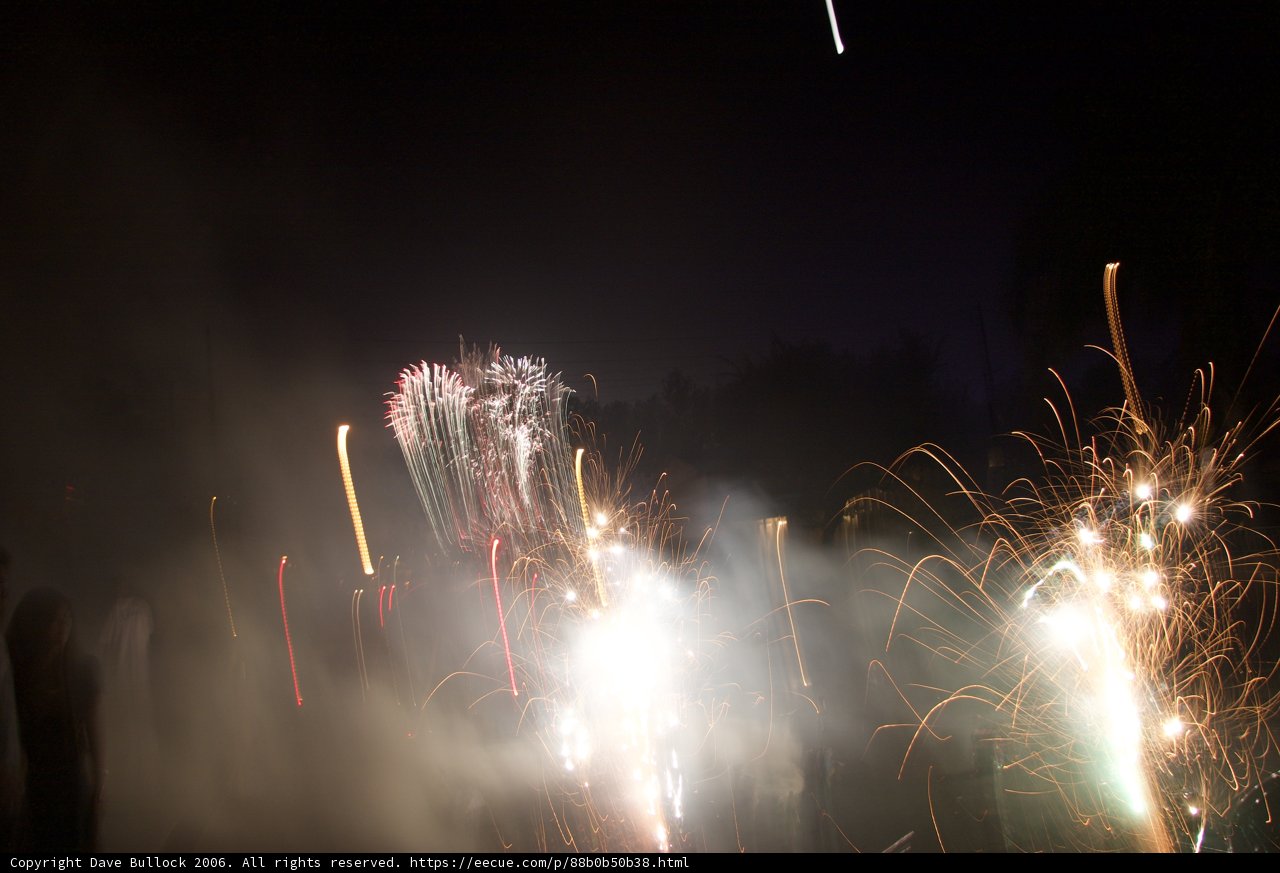 Sparkling Fireworks Spectacle