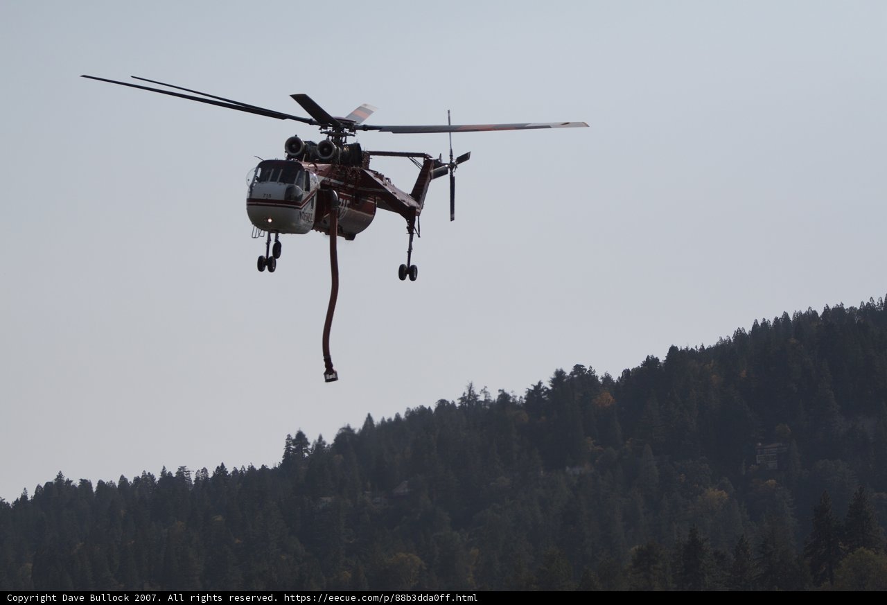 Aerial firefighting in action