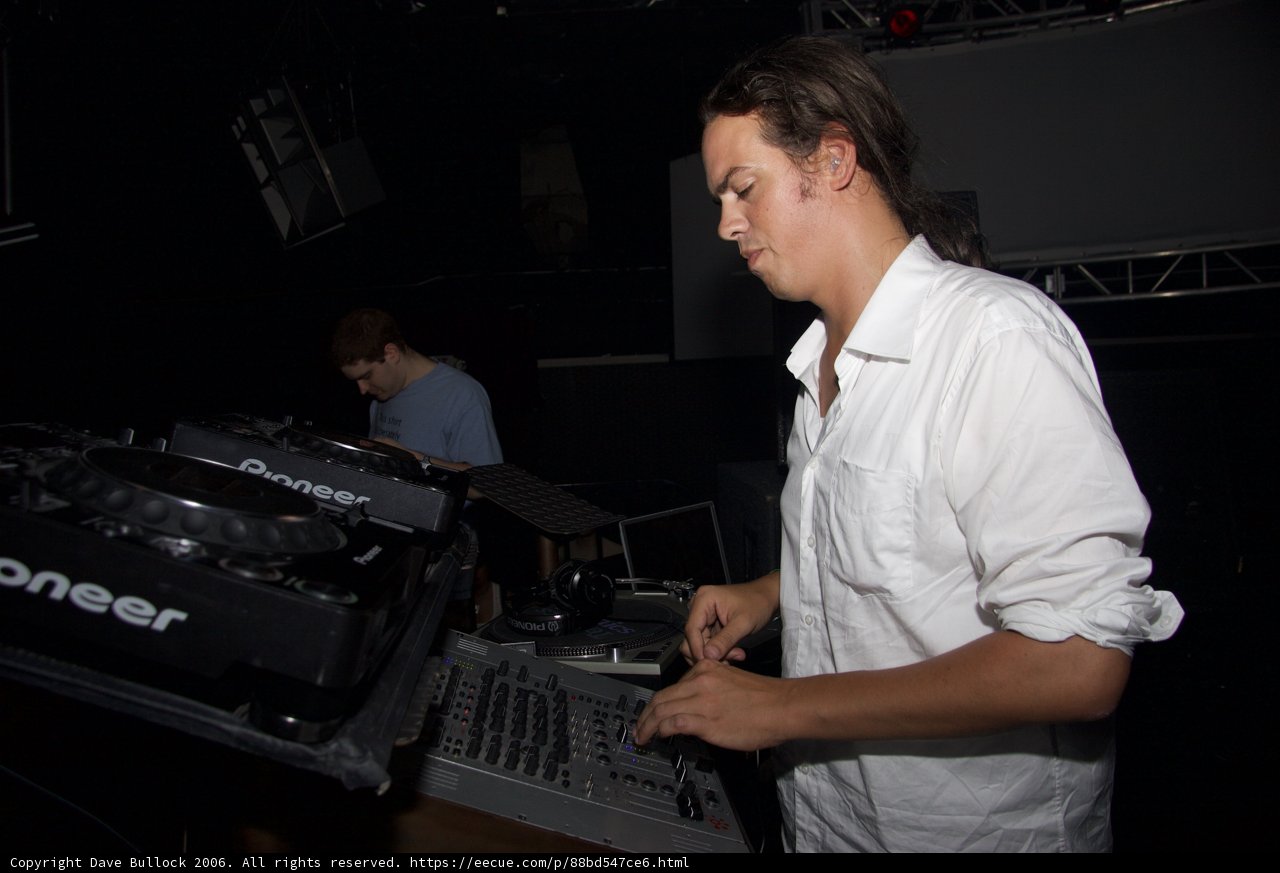 The Deejay in White