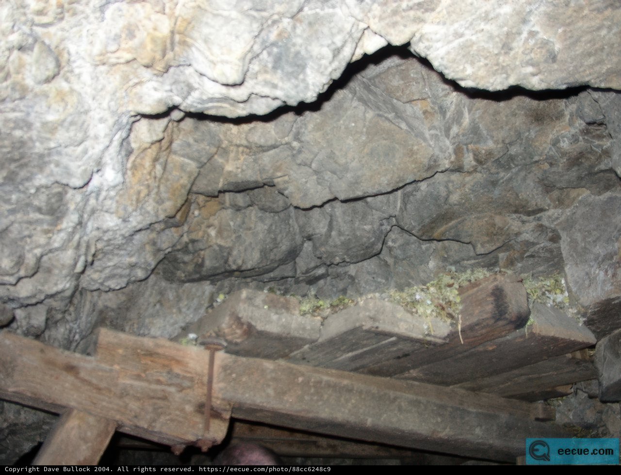The Wooden Ladder Inside the Slate Cave