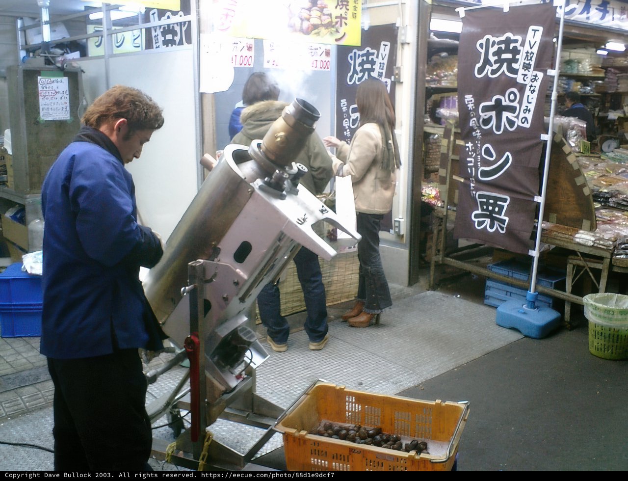 Working on a Machine at the Tokyo Market