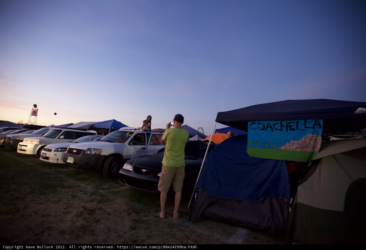 Camping by the Cars
