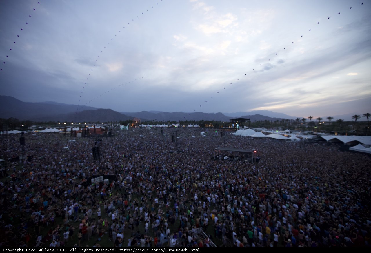 Coachella Sunday Concert Crowd