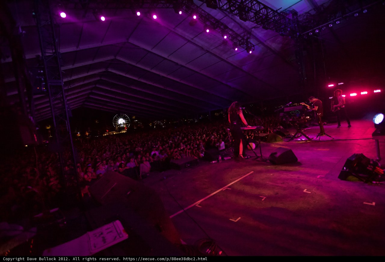 Purple Spotlight on Coachella Stage