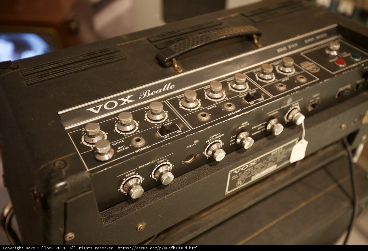 Vintage Amplifier Display