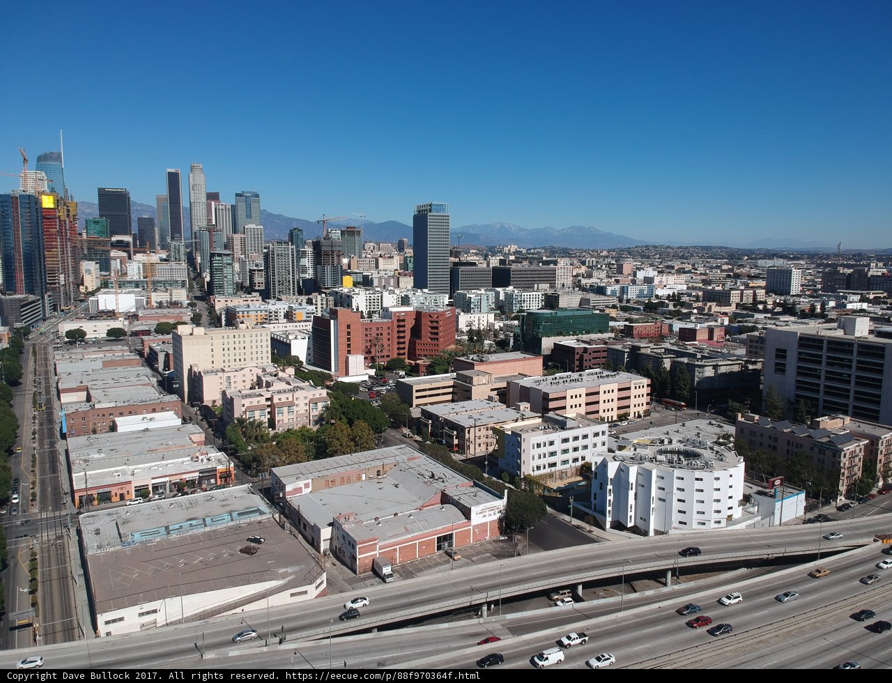 Aerial View of Los Angeles Cityscape