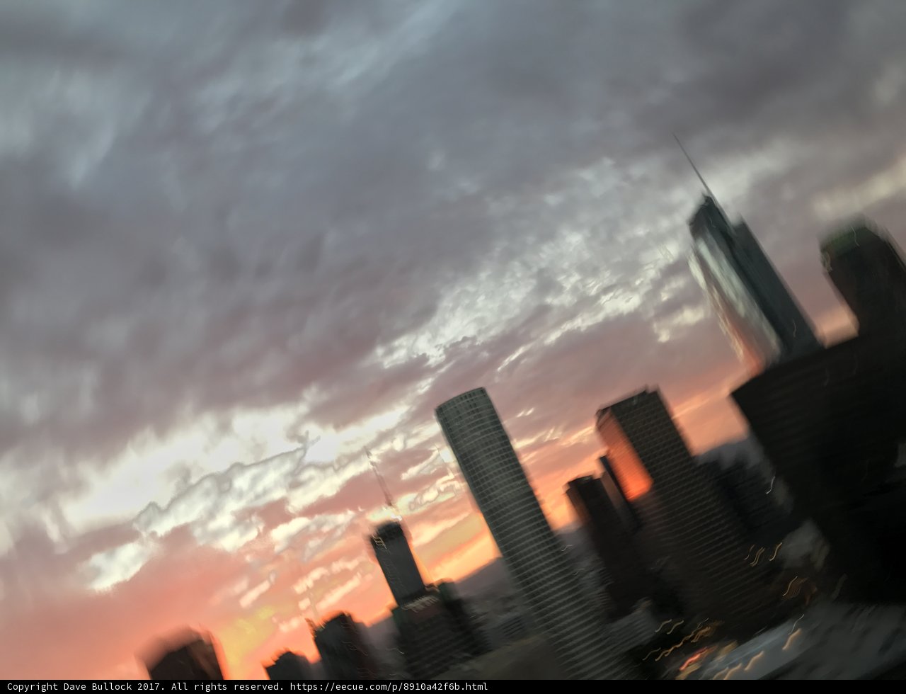 Blurry LA Sunset