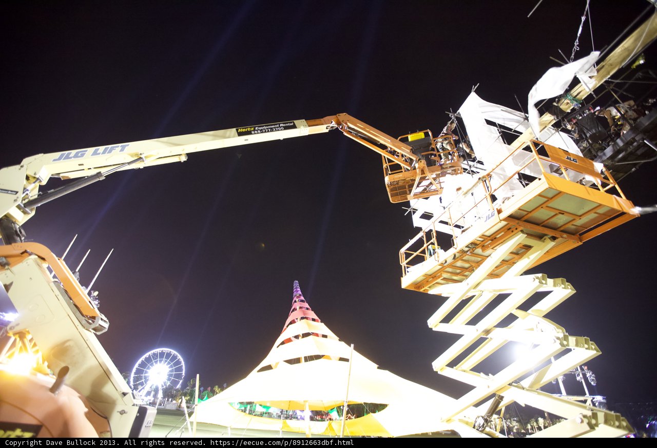 Night shift on the Crane