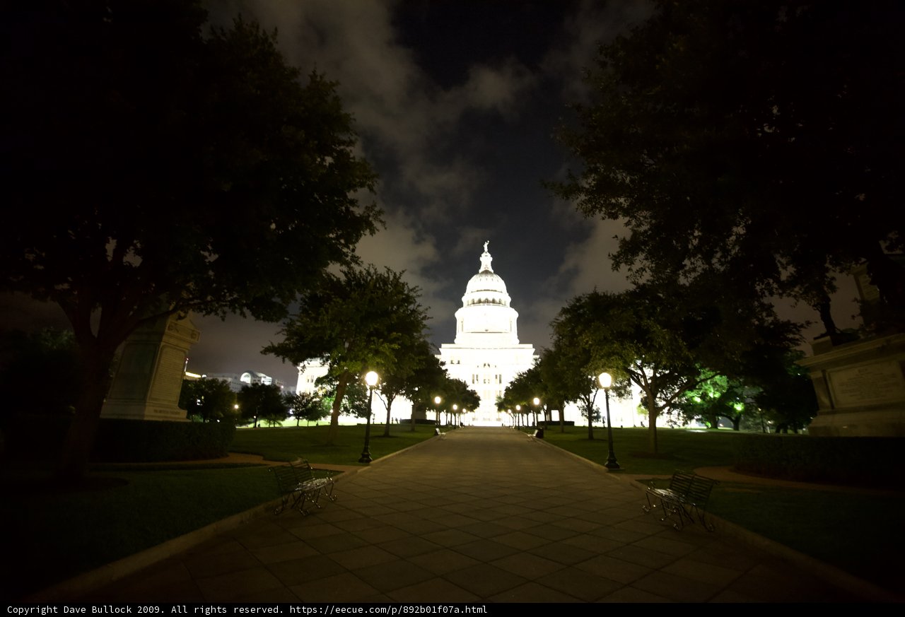 Night View of the Capitol Building