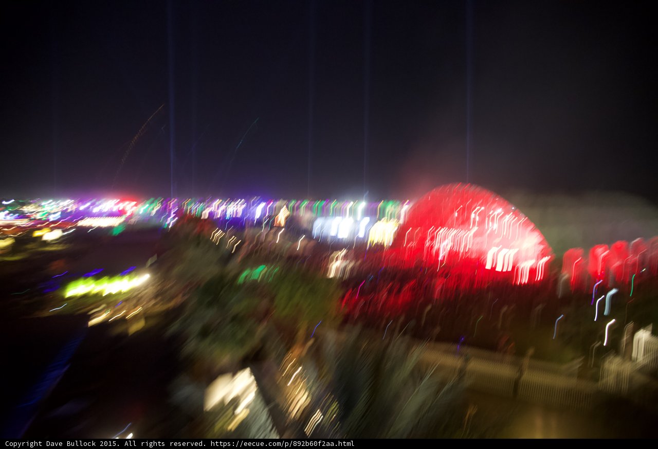 Blurred Night Lights at Coachella