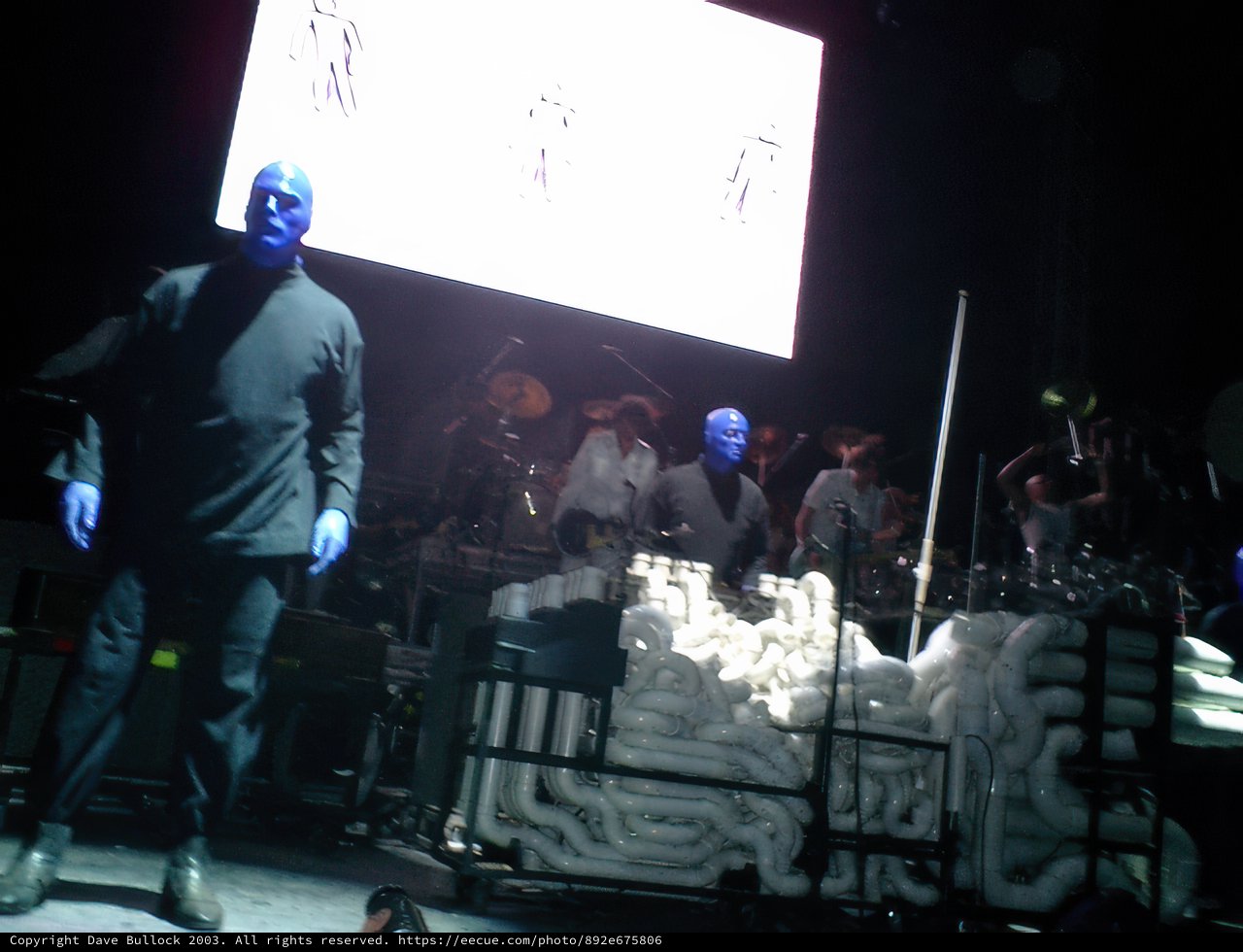 The Blue Man Group Rocks Coachella Stage