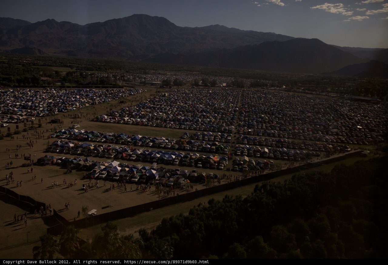 Aerial View of Coachella Campgrounds