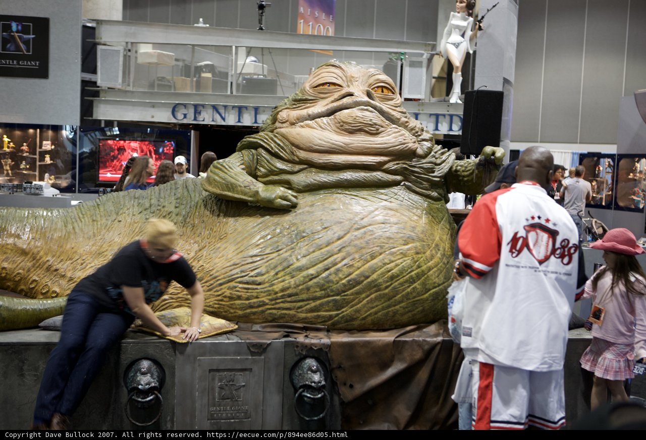 Jabba the Hut Statue at Star Wars Con