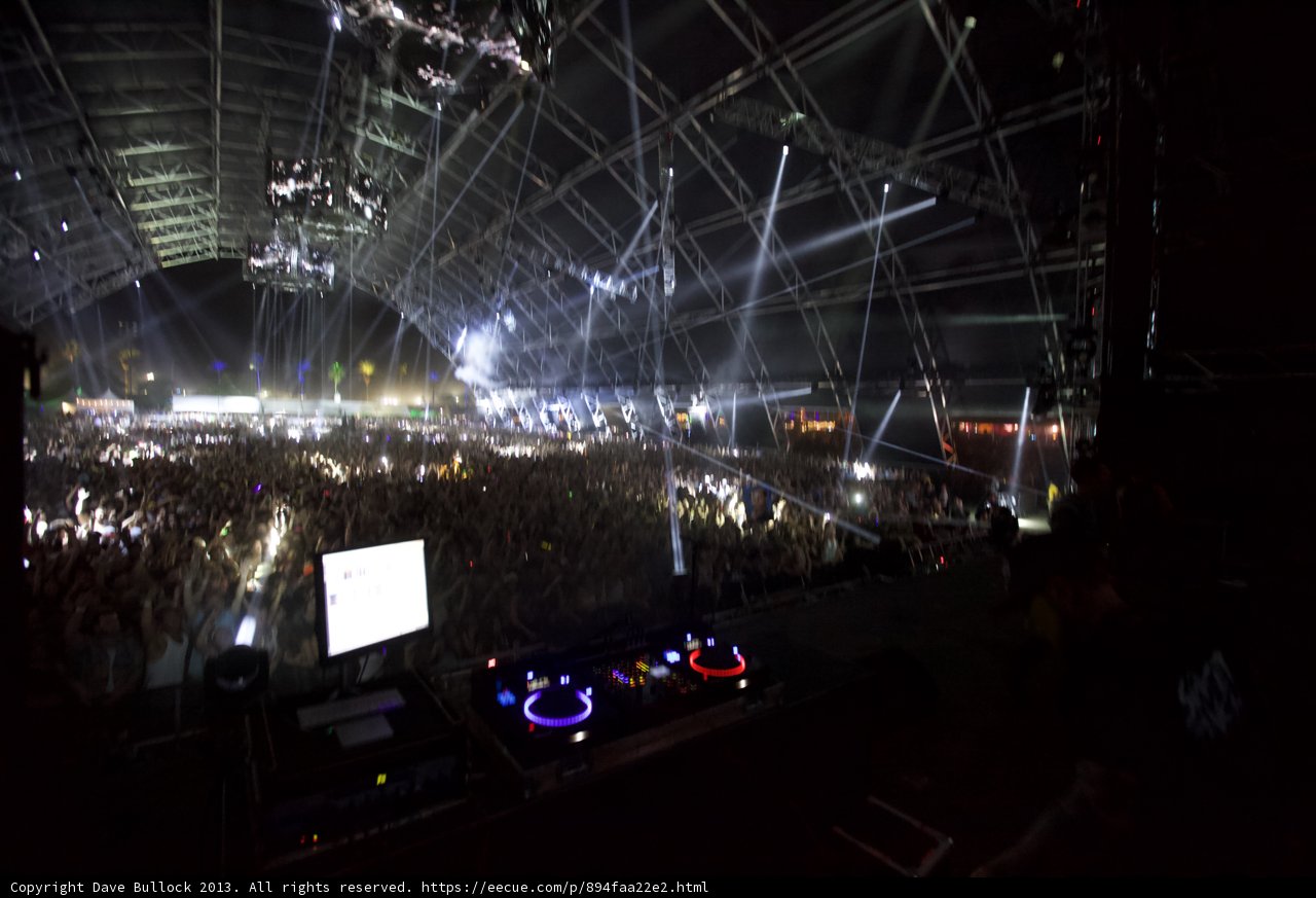 DJ Lights up the Night at Coachella