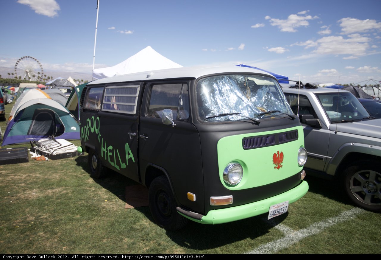 Green & Black Caravan at Coachella