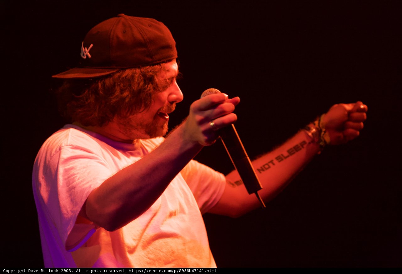 Entertainer with Mic at Coachella 2008
