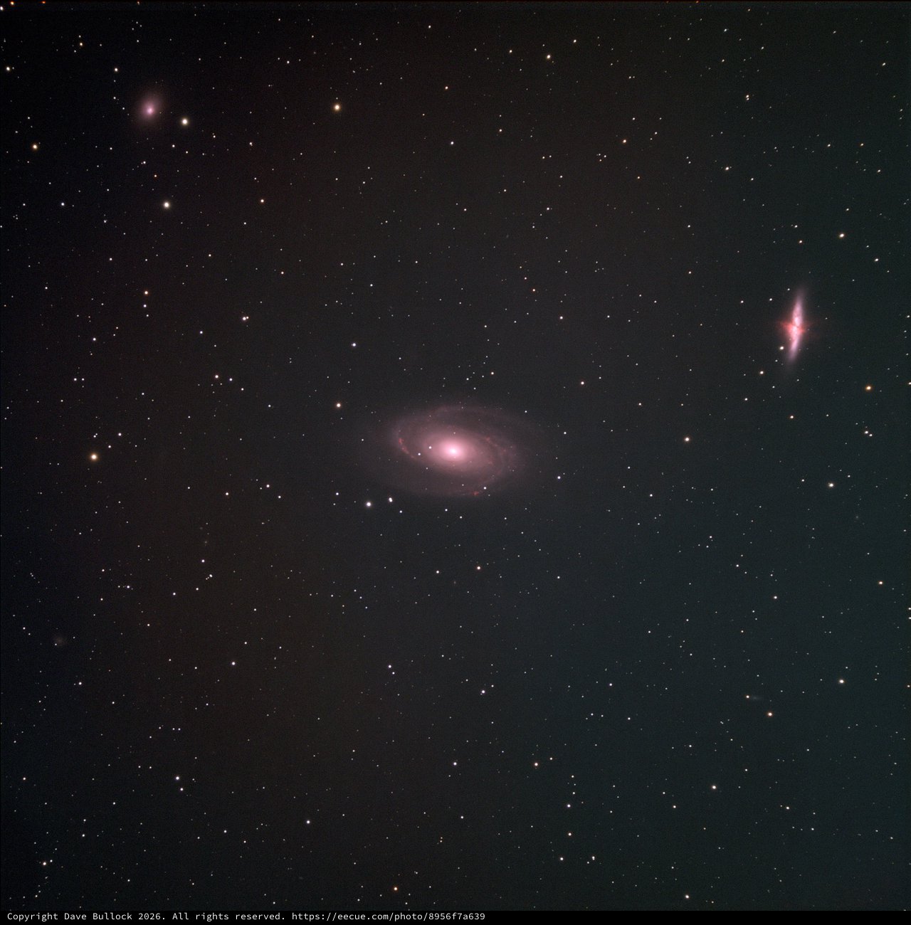 M81 Bode's Galaxy in SHO Narrowband Palette