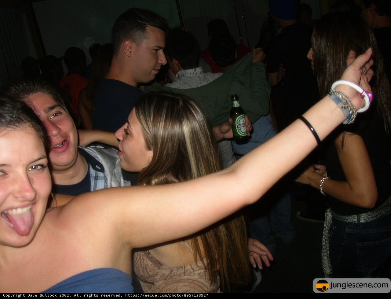 Partygoers Making Memories