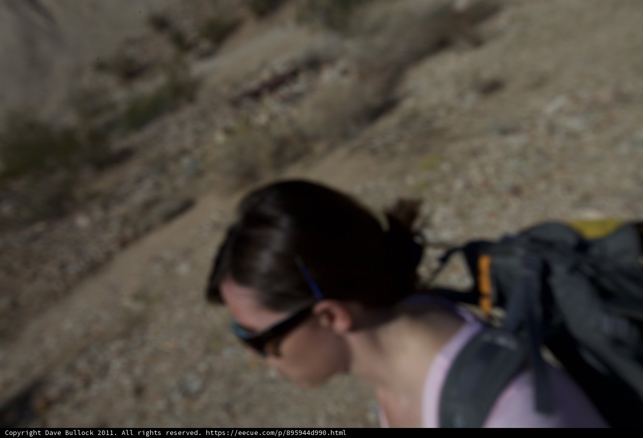 Trekking through the Gravel in the Desert