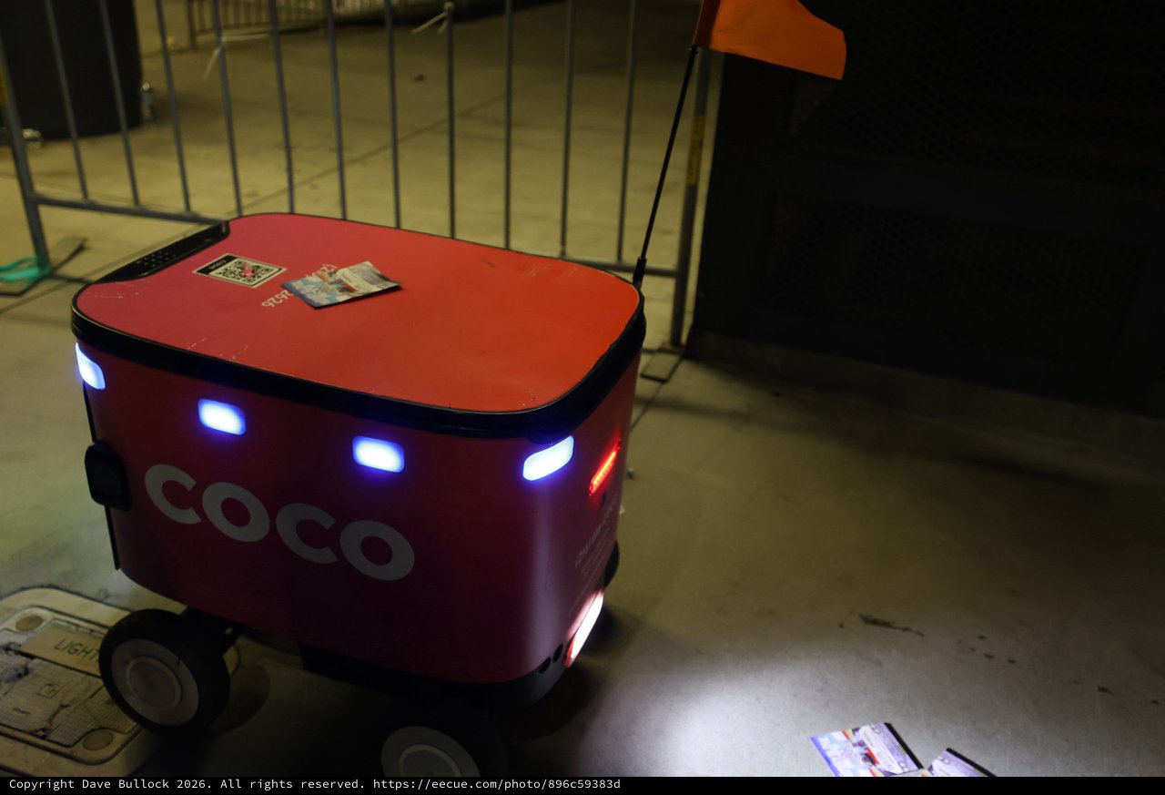 Coco Delivery Robot Glows at Wobbleland Festival 2026