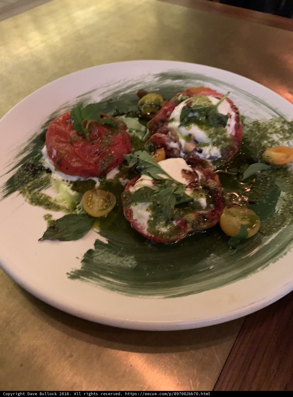 Fresh and Colorful Tomato and Cheese Plate