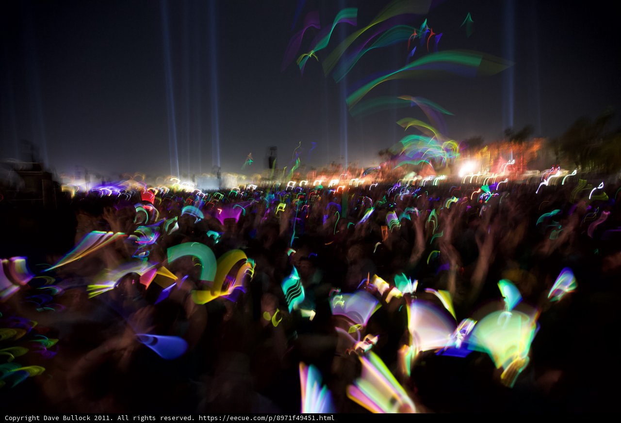 Urban Nightlife at Coachella Music Festival