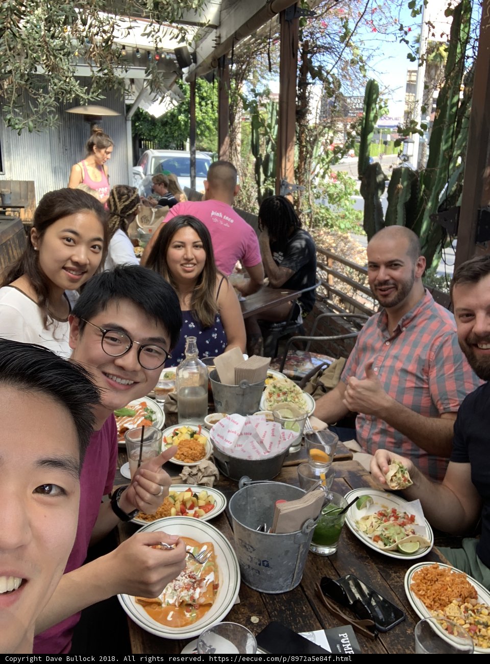Lunch with Natália, Dave, and Marcus
