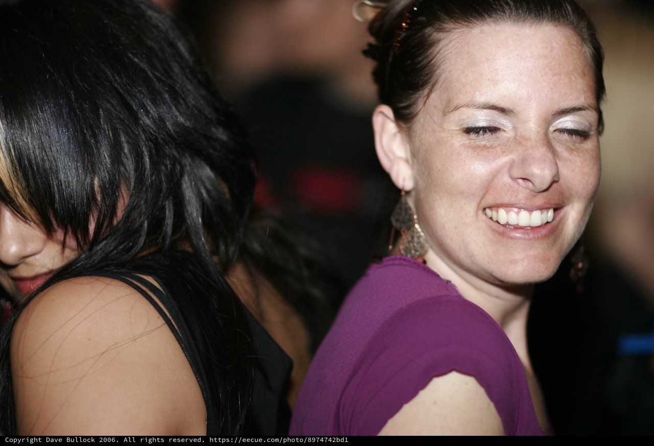 Smiling Woman at Nightclub Party 2006