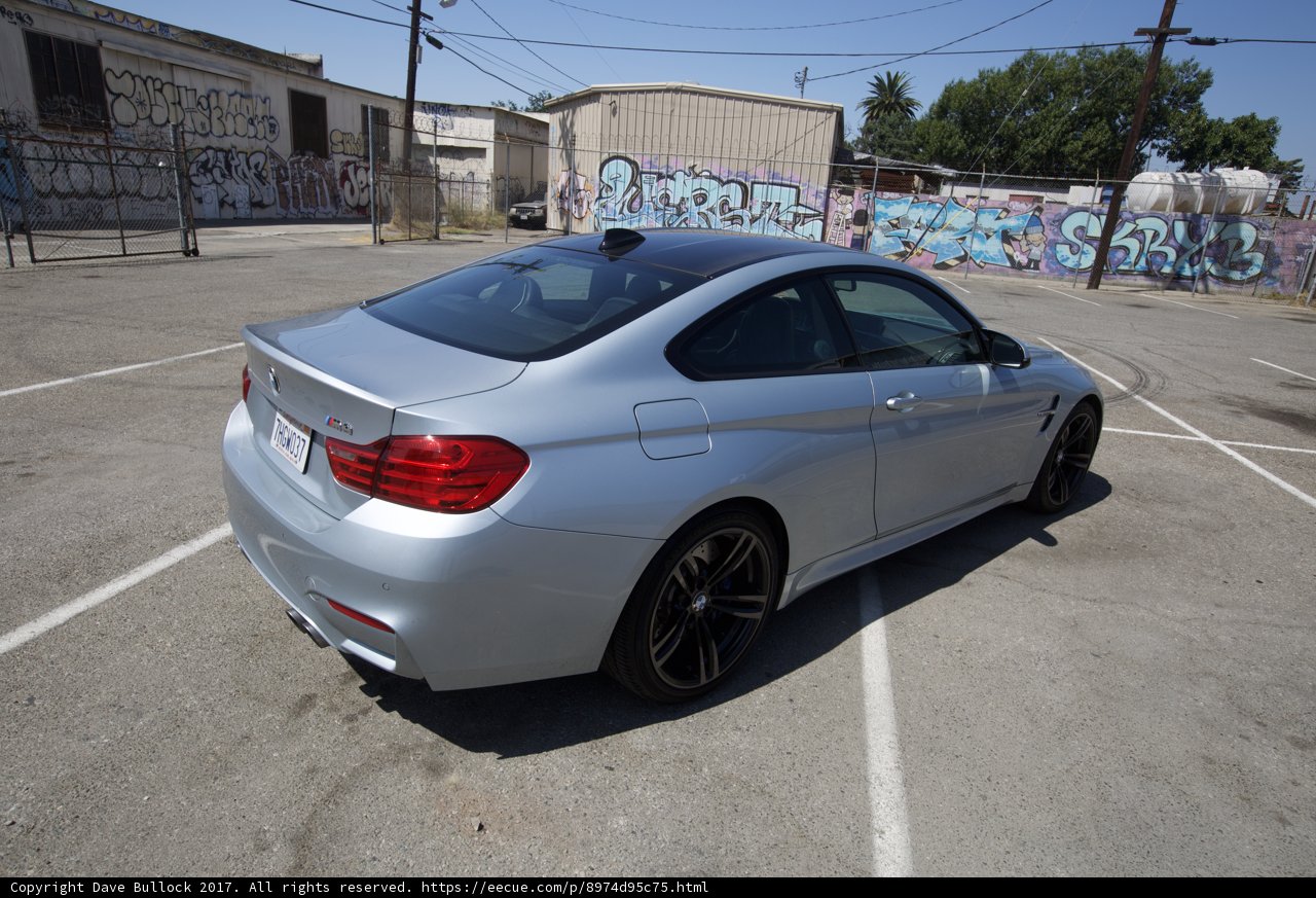 BMW M4 Coupe Shines in a Colorful Parking Lot