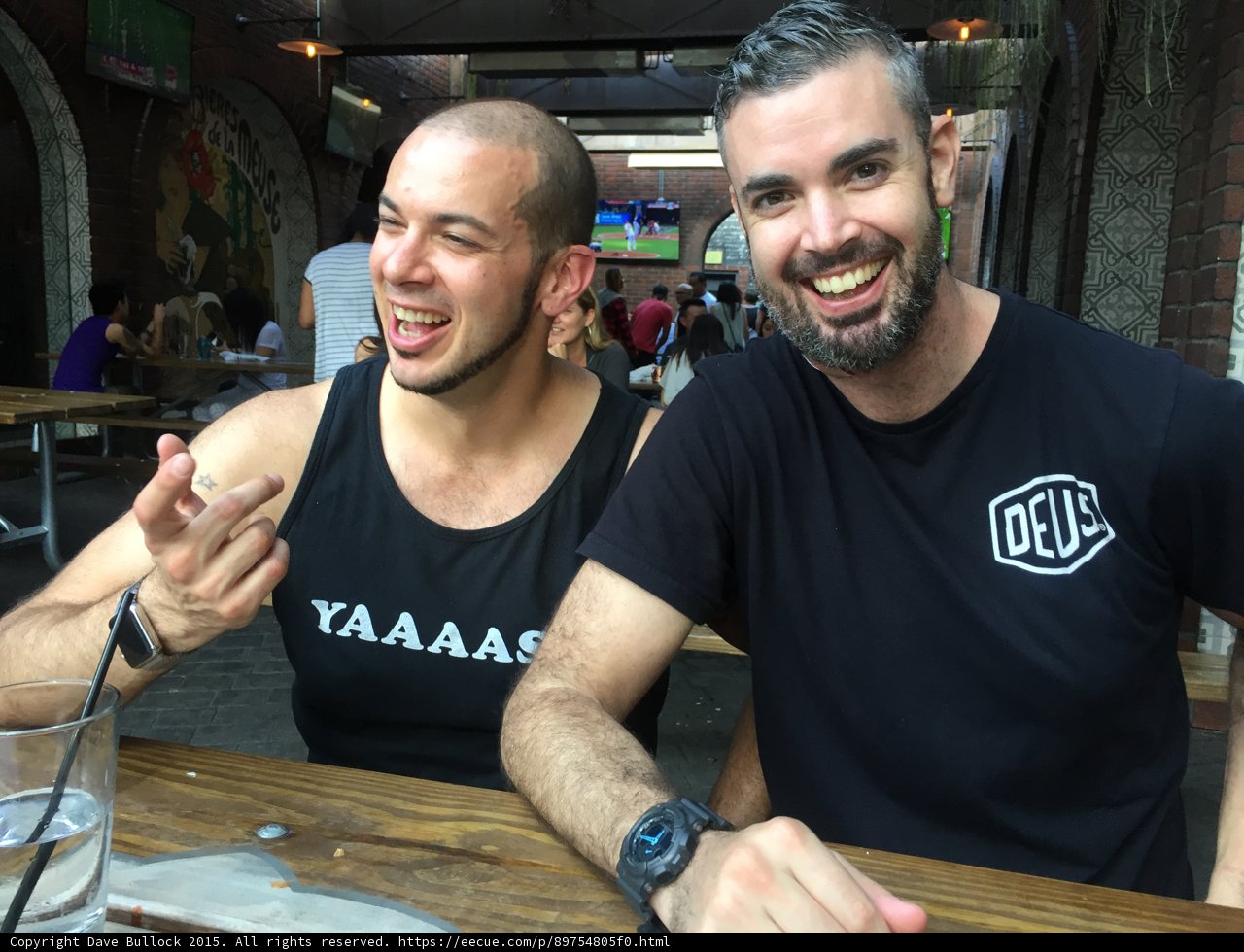 Friends hanging out at a local pub