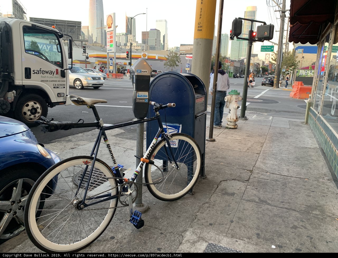 Parked Bicycle on San Francisco Sidewalk