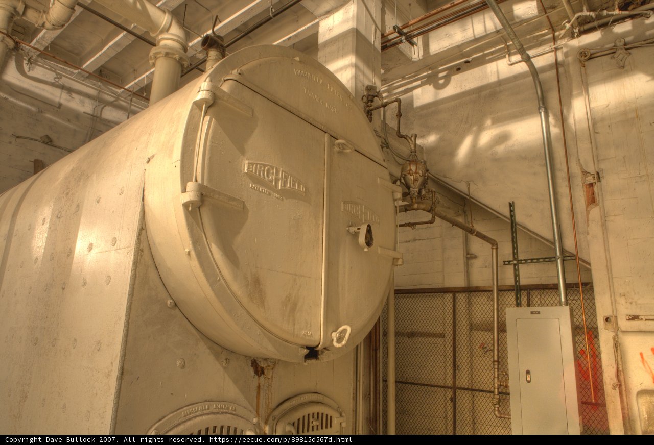 Industrial Boiler in Factory Building