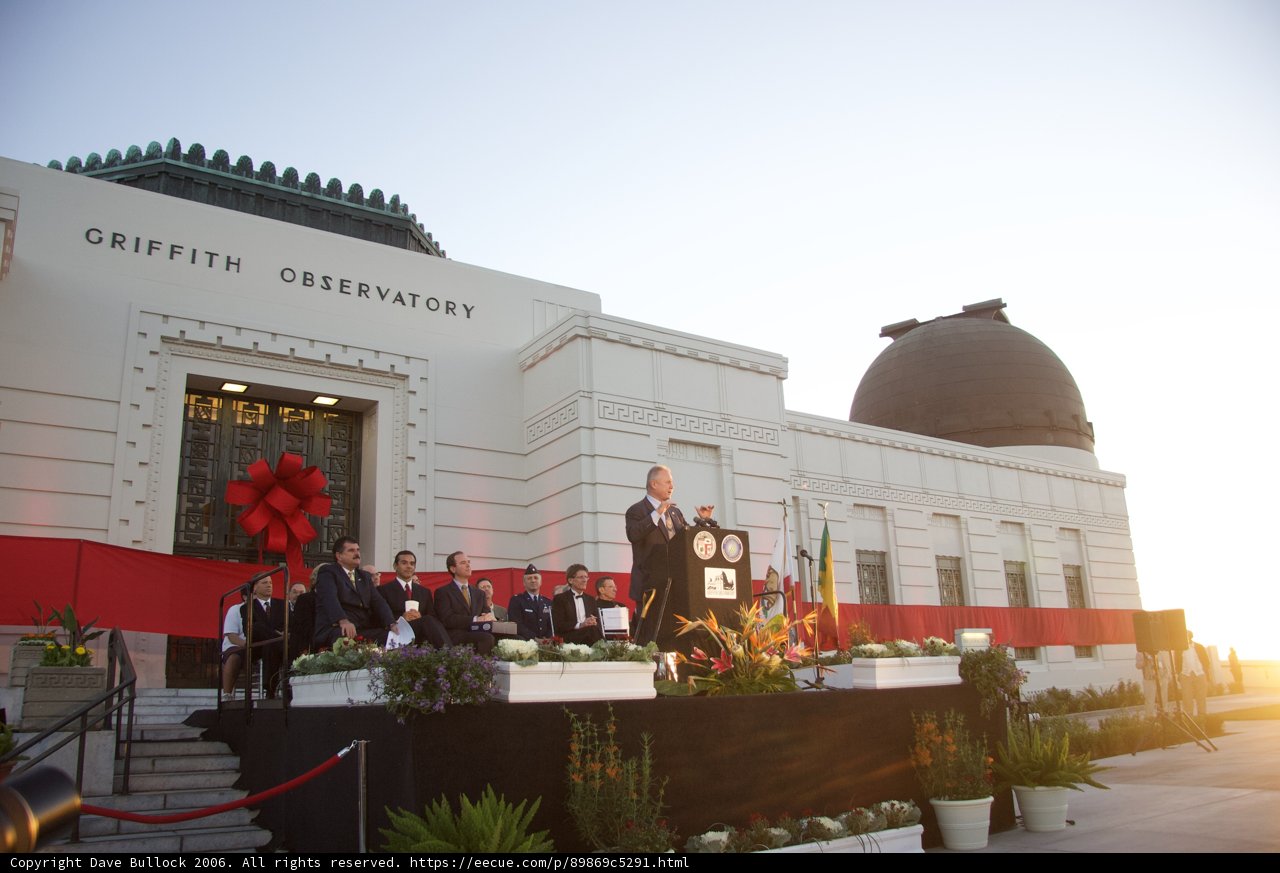 Keynote Speaker Addresses Audience at Planetarium