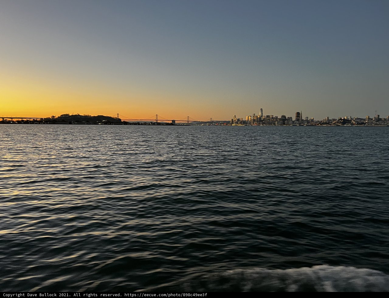 Sunset over San Francisco Bay