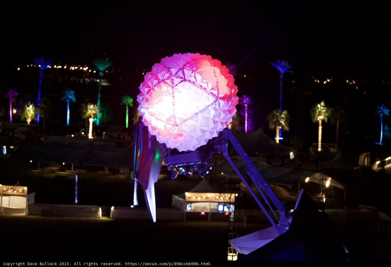 Illuminated Kite at Night