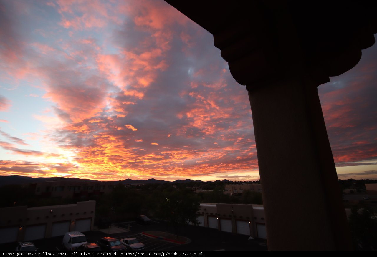 A Spectacular Sunset View from the Balcony