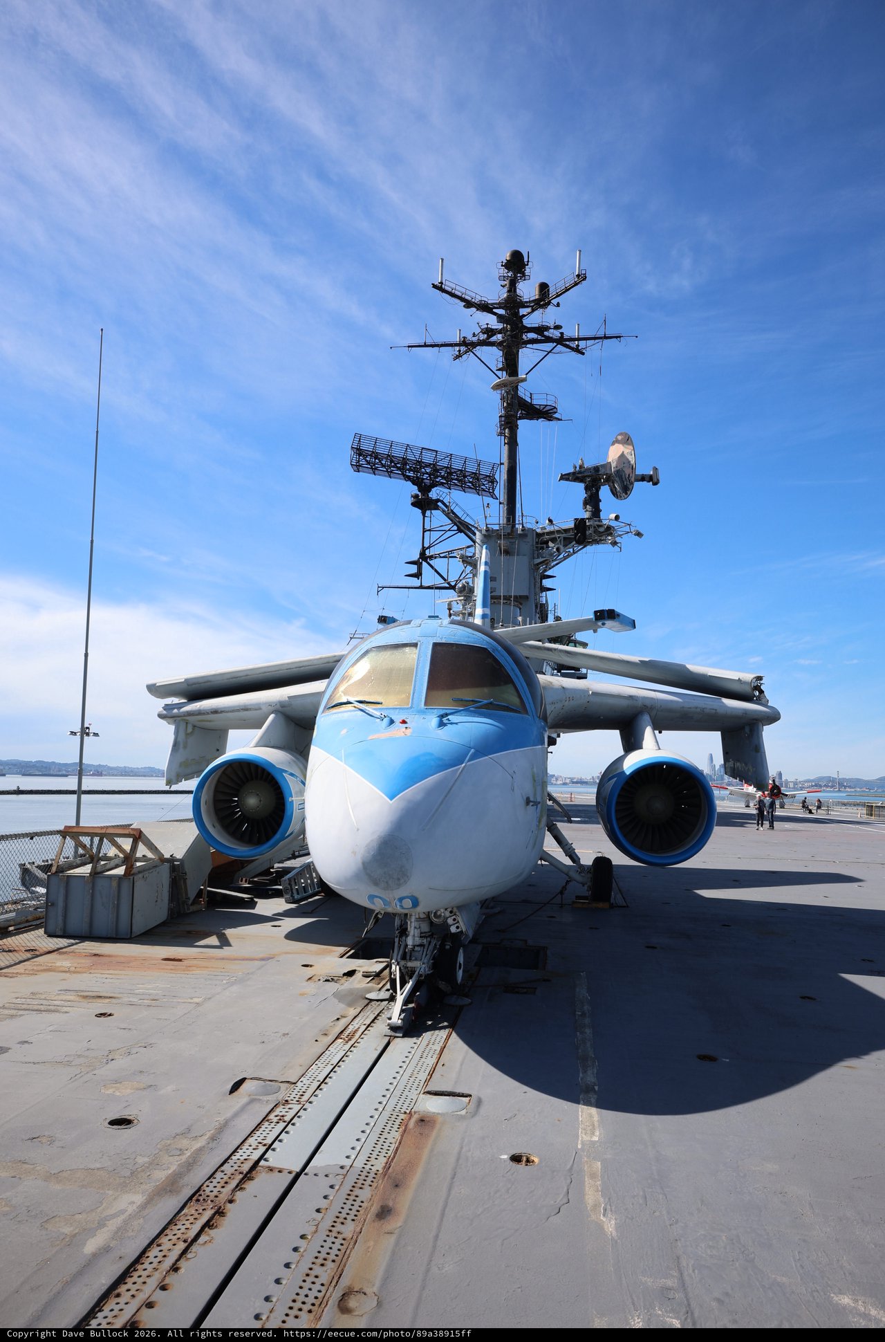 Military Aircraft on USS Hornet Aircraft Carrier Deck