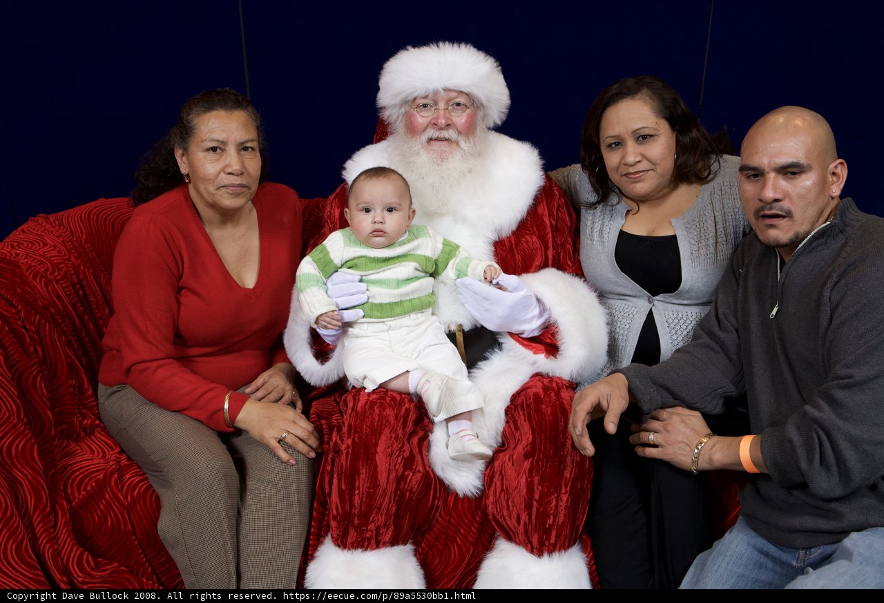 Smiling with Santa