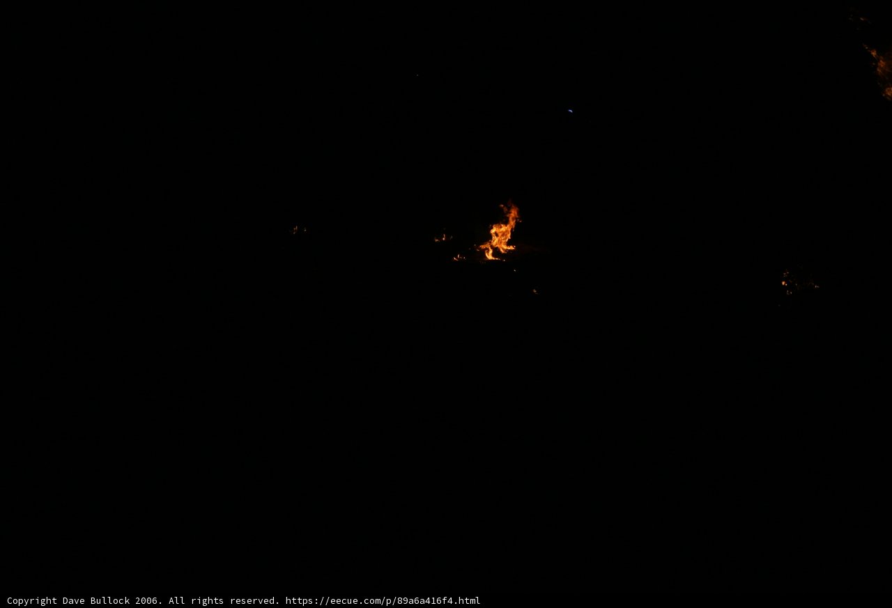 Blaze in the Night Sky