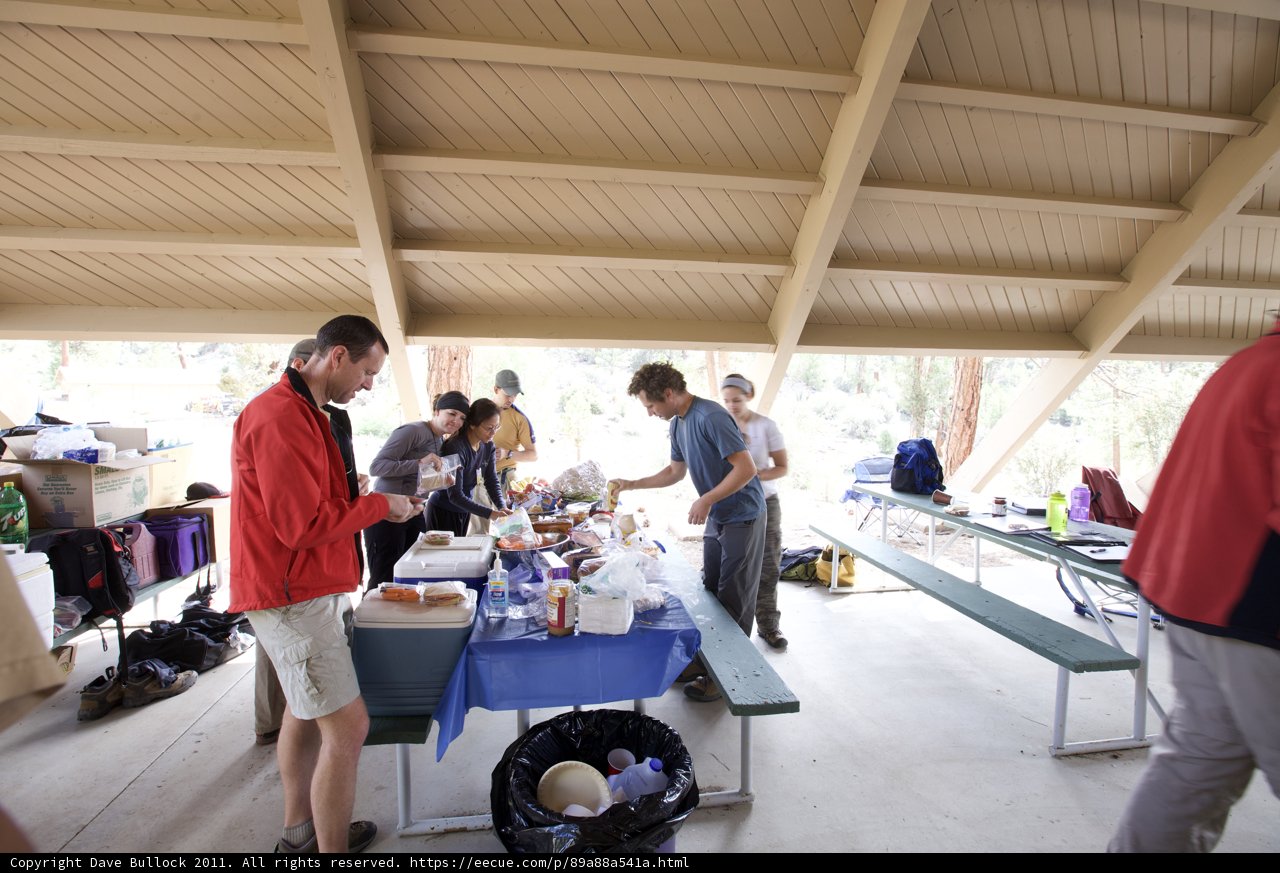 Picnic Lunch at the Cafeteria