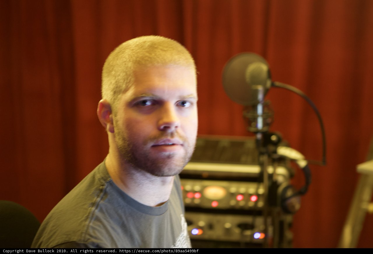 Morgan Page recording in 2010