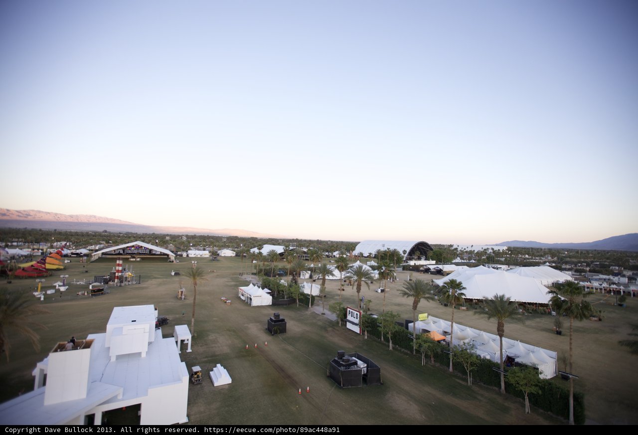 Tents Under the Coachella Sky