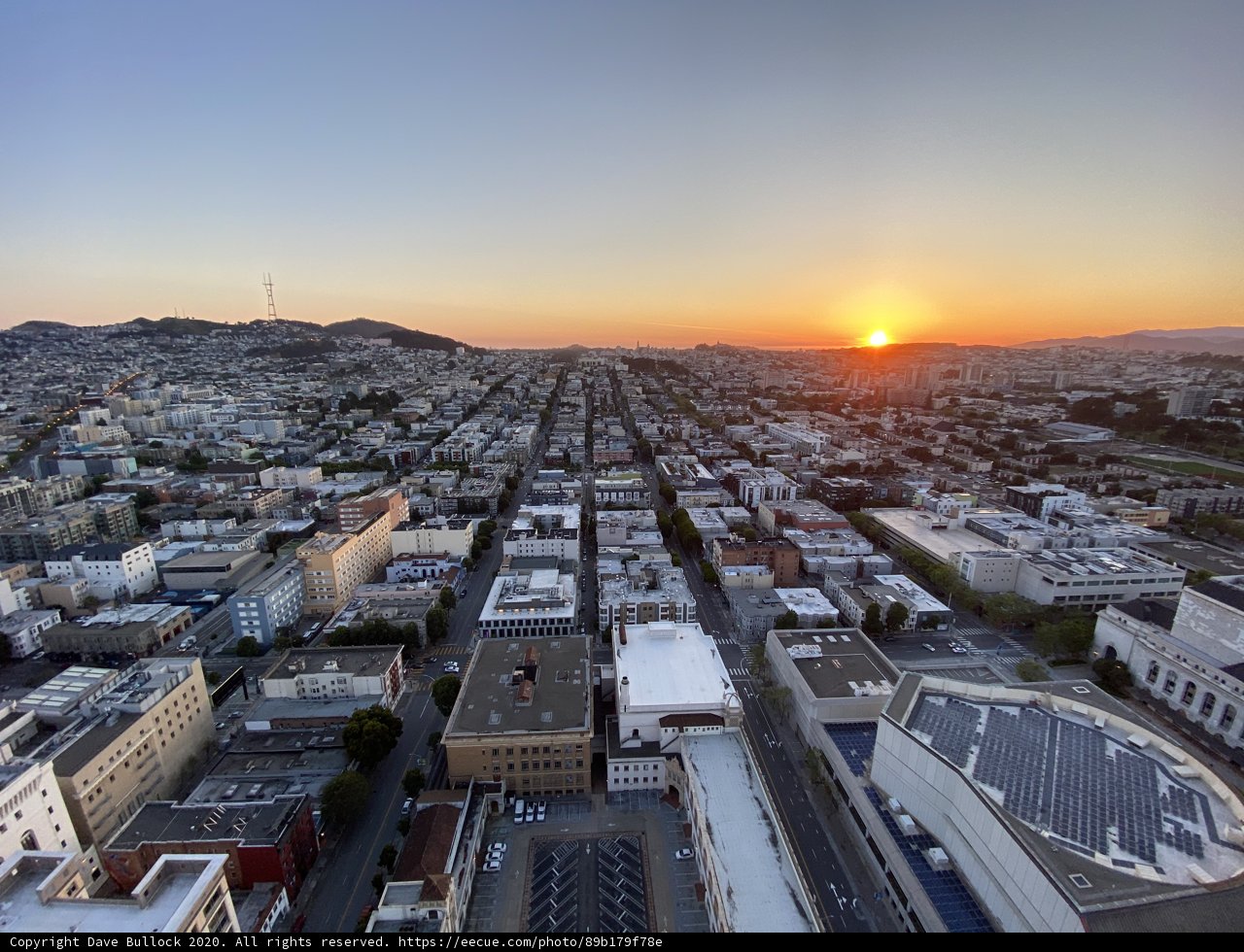 Sunset over San Francisco's Urban Horizon