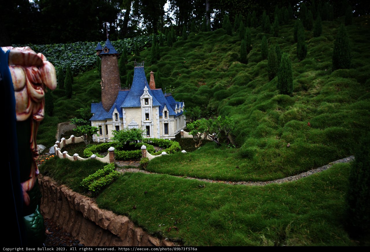 Enchanting Miniature Castle on the Hillside