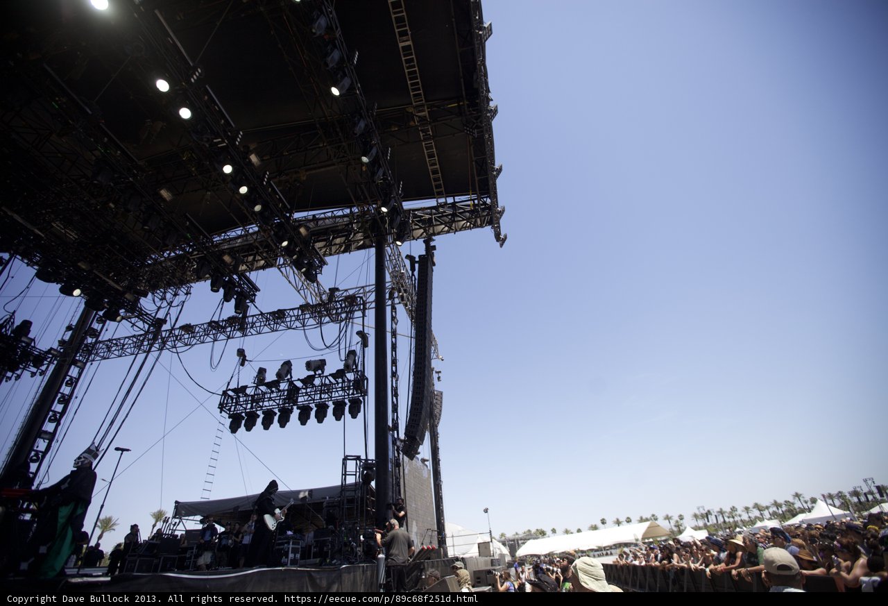 Stage Lights and Crowds at Coachella